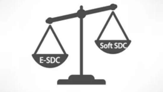 Conas a chur i gcomparáid idir E-SDC agus Soft SDC